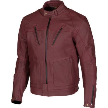 Merlin Gable II Burgundy Red Waterproof Leather Jacket
