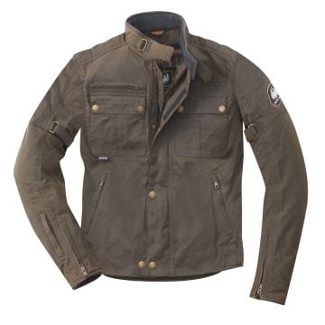 Merlin Barton II Olive Waxed Motorcycle Jacket