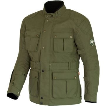 Merlin Burslem Eco Laminated Green Textile Motorcycle Jacket