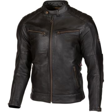 Merlin Chase II D3O Black Leather Motorcycle Jacket