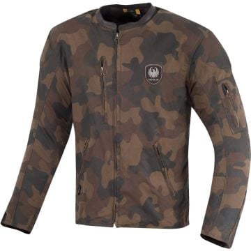 Merlin Covert Camo Brown Waxed Motorcycle Jacket