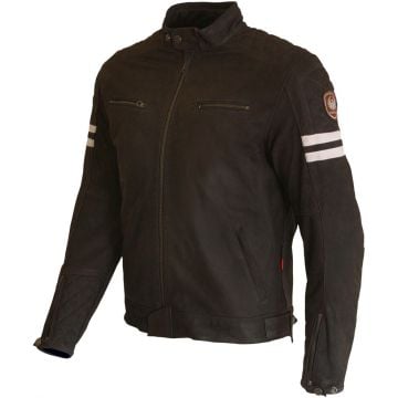 Merlin Hixon II D3O Brown Leather Motorcycle Jacket
