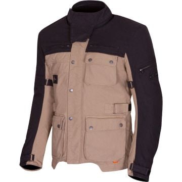 Merlin Mahala D3O Explorer Black Beige Textile Motorcycle Jacket