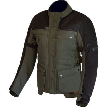 Merlin Mahala D3O Explorer Ladies Olive Green Black Textile Motorcycle Jacket