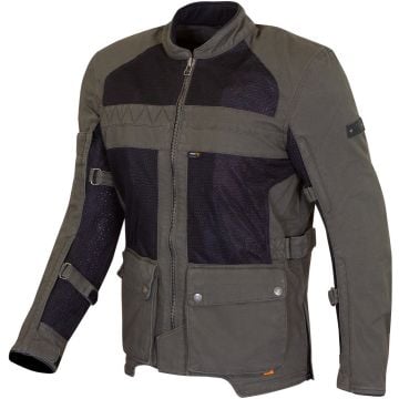 Merlin Mahala D3O Raid Explorer Olive Textile Motorcycle Jacket