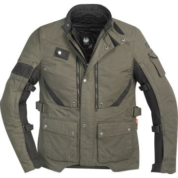 Merlin Mahala Pro D3O Explorer Olive Green Black Textile Motorcycle Jacket