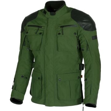 Merlin Sayan D3O Green Black Textile Motorcycle Jacket