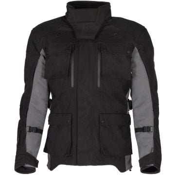 Merlin Solitude D3O Black Grey Textile Motorcycle Jacket