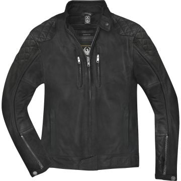 Merlin Stockton Black Leather Motorcycle Jacket