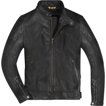 Merlin Wishaw D3O Black Leather Motorcycle Jacket