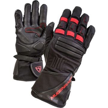 MUGENRACE Primo Winter Black Red Gloves