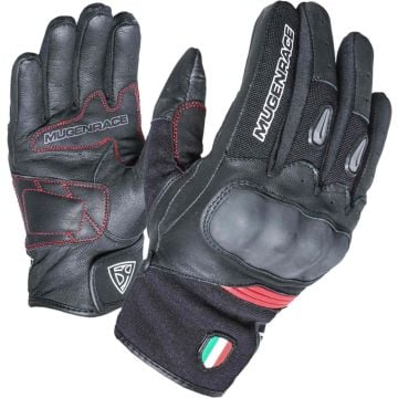 MUGENRACE Neo Short Black Red Gloves