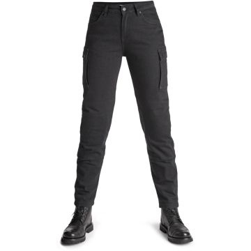 Pando Moto Mila Cargo Ladies Black Motorcycle Jeans