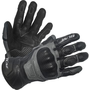 Büse Miles Schwarz Grau Perforierte Handschuhe