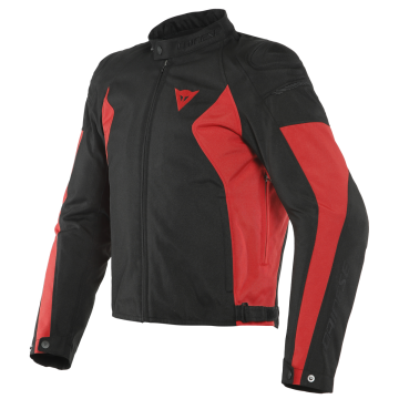 Dainese Mistica Tex Jacket Black Lava Red   