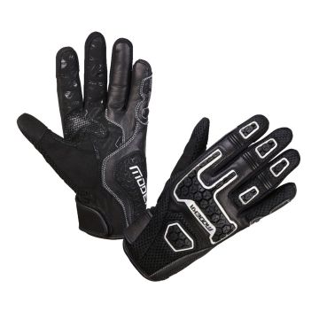 Modeka Dracon Mesh Gloves Black White