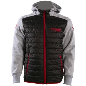 MUGENRACE Puffy Black Light Grey Zip Hoodie