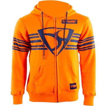 MUGENRACE Shield Orange Zip Hoodie