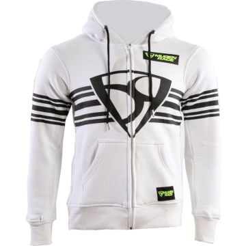 MUGENRACE Shield White Zip Hoodie
