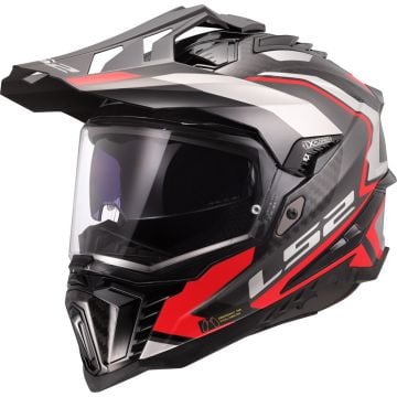 LS2 MX701 Explorer C Frontier II Red 06 Adventure Helmet