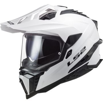 LS2 MX701 Explorer Solid White 06 Adventure Helmet