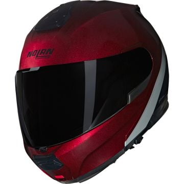 Nolan N100-6 Verniciatura Speciale 341 Visceral Red Black Glossy Flip Up Helmet