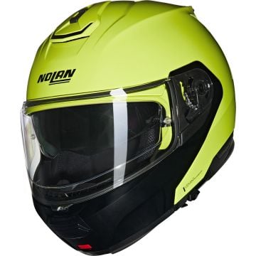 Nolan N100-6 Mivedi 329 Pulse Green Black Glossy Flip Up Helmet