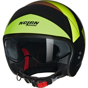 Nolan N21 06 Tangente 348 Black Terra Pulse Green Glossy Jet Helmet