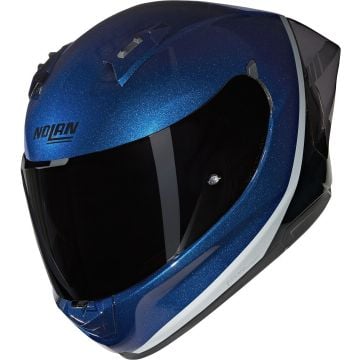 Nolan N60-6 Sport Verniciatura Speciale 346 Deep Blue Black Silver Glossy Full Face Helmet