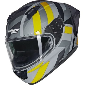 Nolan N60-6 Sport Dinamico 344 Gray Yellow Black Glossy Full Face Helmet