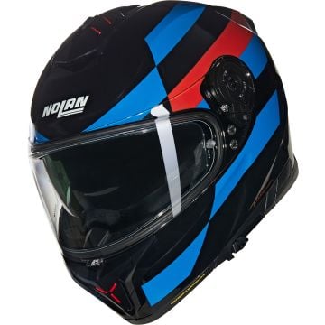 Nolan N80-8 Alfiere 347 Black Blue Red Glossy Full Face Helmet