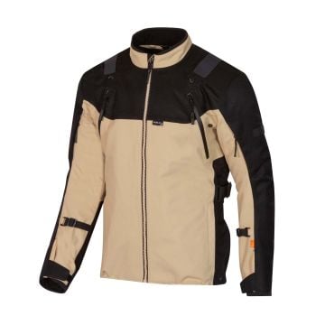 Merlin Navar D3O® Laminé Veste Moto Textile Imperméable Noir Beige