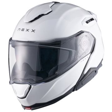 Nexx X.Lifetour Plain White Flip Up Helmet