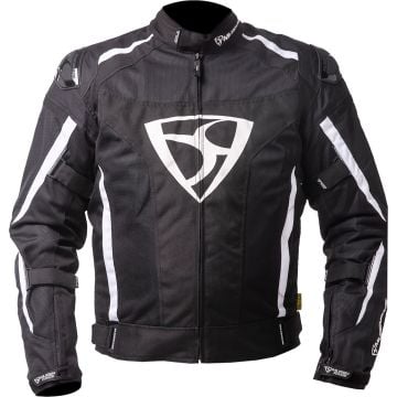 MUGENRACE Diavolo-1 Black White Waterproof Textile Jacket