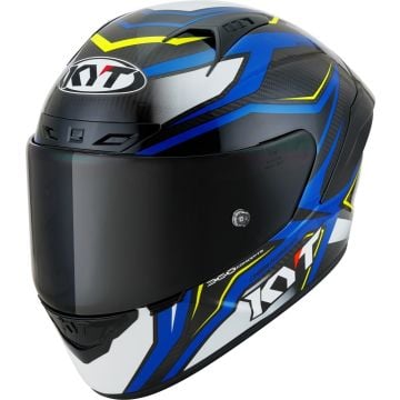 KYT NZ Race Carbon Stride Blue Full Face Helmet