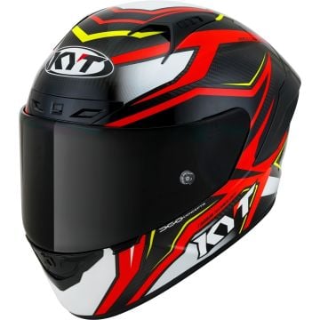 KYT NZ Race Carbon Stride Red Full Face Helmet