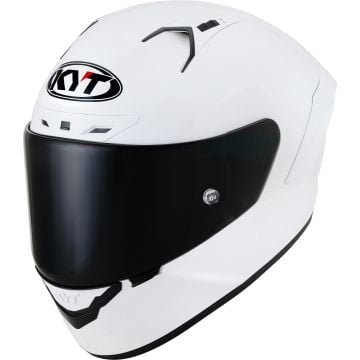 KYT NZ Race Plain White Full Face Helmet