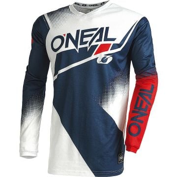 O'NEAL Element Racewear V.22 Blue White Red Motocross Jersey