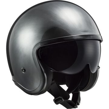 LS2 OF599 Spitfire Jeans Titanium Jet Helmet