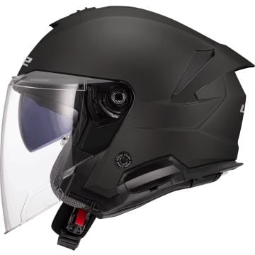 LS2 OF618 Verso II Solid Matt Black Jet Helmet