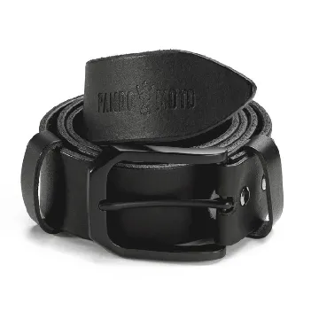 Pando Moto Himo 2 Black Soft Leather Belt
