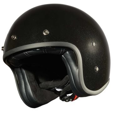 Peroz Filus Black Metallic Jet Helmet