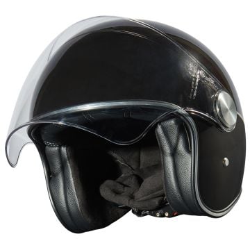Peroz Viagi Black Metallic Jet Helmet