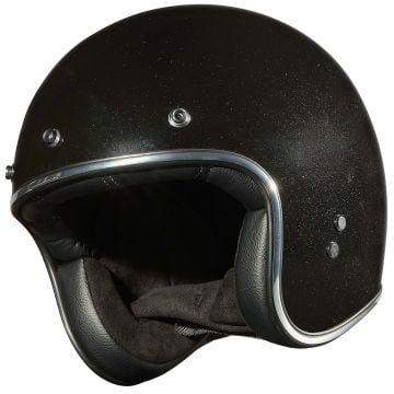 Peroz Jidre Black Metallic Jet Helmet