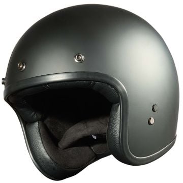 Peroz Jidre Matt Black Jet Helmet