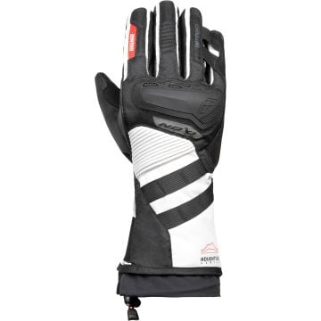Ixon Pro Ragnar Black Grey Red Waterproof Motorcycle Gloves