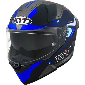 KYT R2R Led Matt Black Blue Full Face Helmet