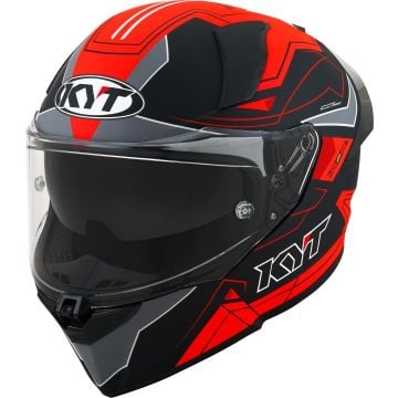 KYT R2R Led Matt Schwarz Rot Integralhelm