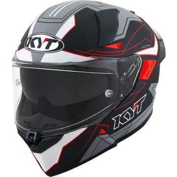 KYT R2R Led Matt Black Grey Full Face Helmet