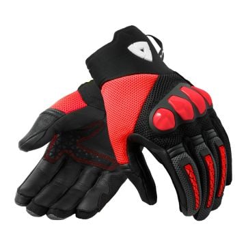 REV'IT! Speedart Air Schwarz Neon Rot Handschuhe